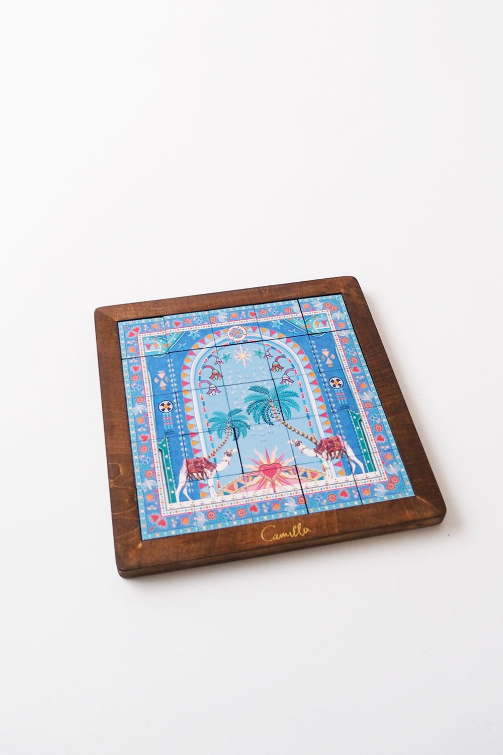 WOODEN DOUBLE SIDED PUZZLE VIP HOLIDAY GIFT HOUSE OF THE SUN