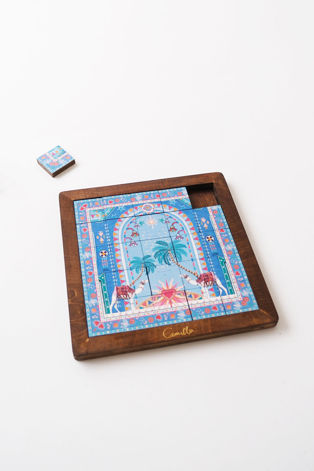 WOODEN DOUBLE SIDED PUZZLE VIP HOLIDAY GIFT HOUSE OF THE SUN