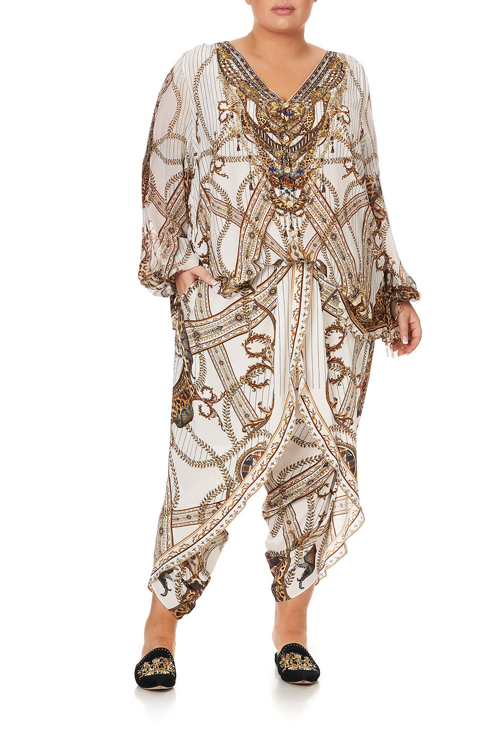 LACE UP SIDE BLOUSE MIND YOUR MANOR