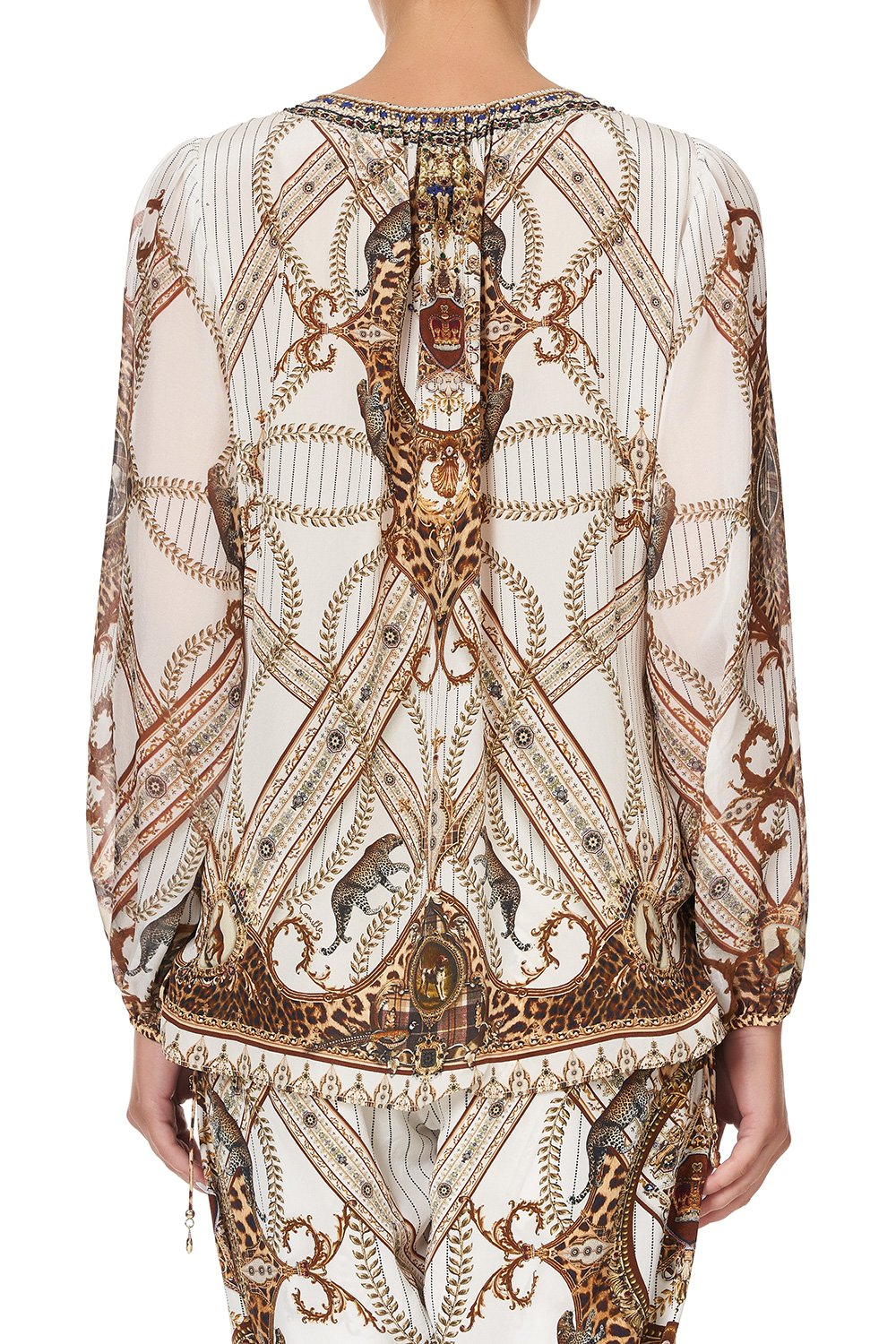 LACE UP SIDE BLOUSE MIND YOUR MANOR