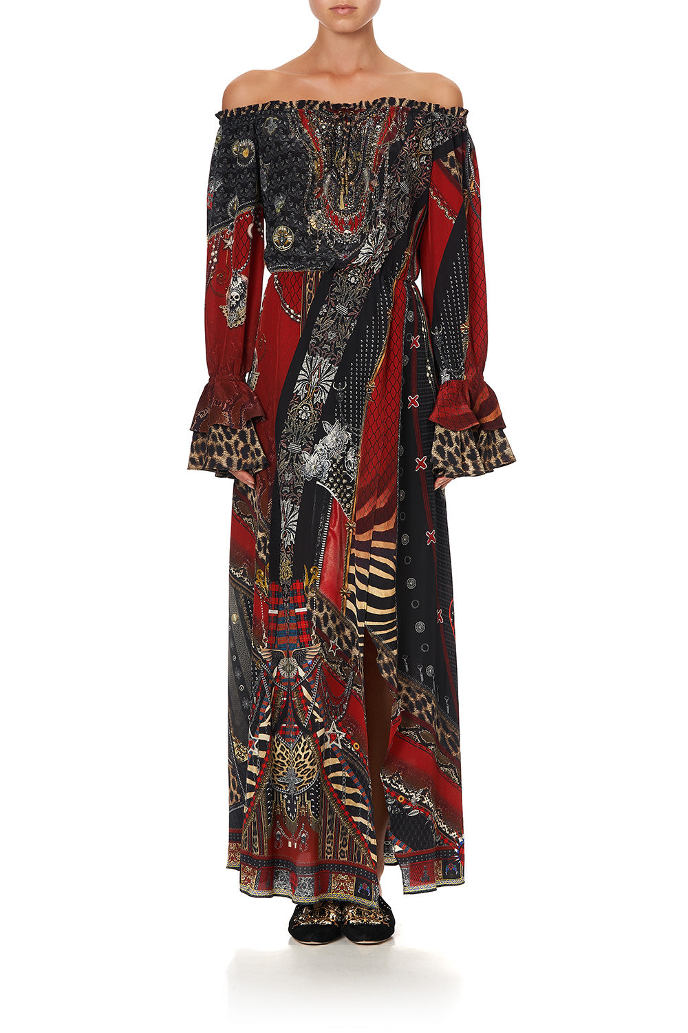 DROP SHOULDER SPLIT DRESS LONDON CALLING