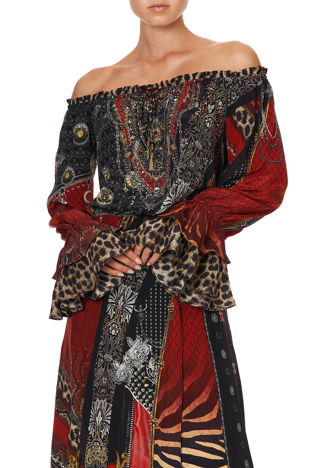 DROP SHOULDER SPLIT DRESS LONDON CALLING