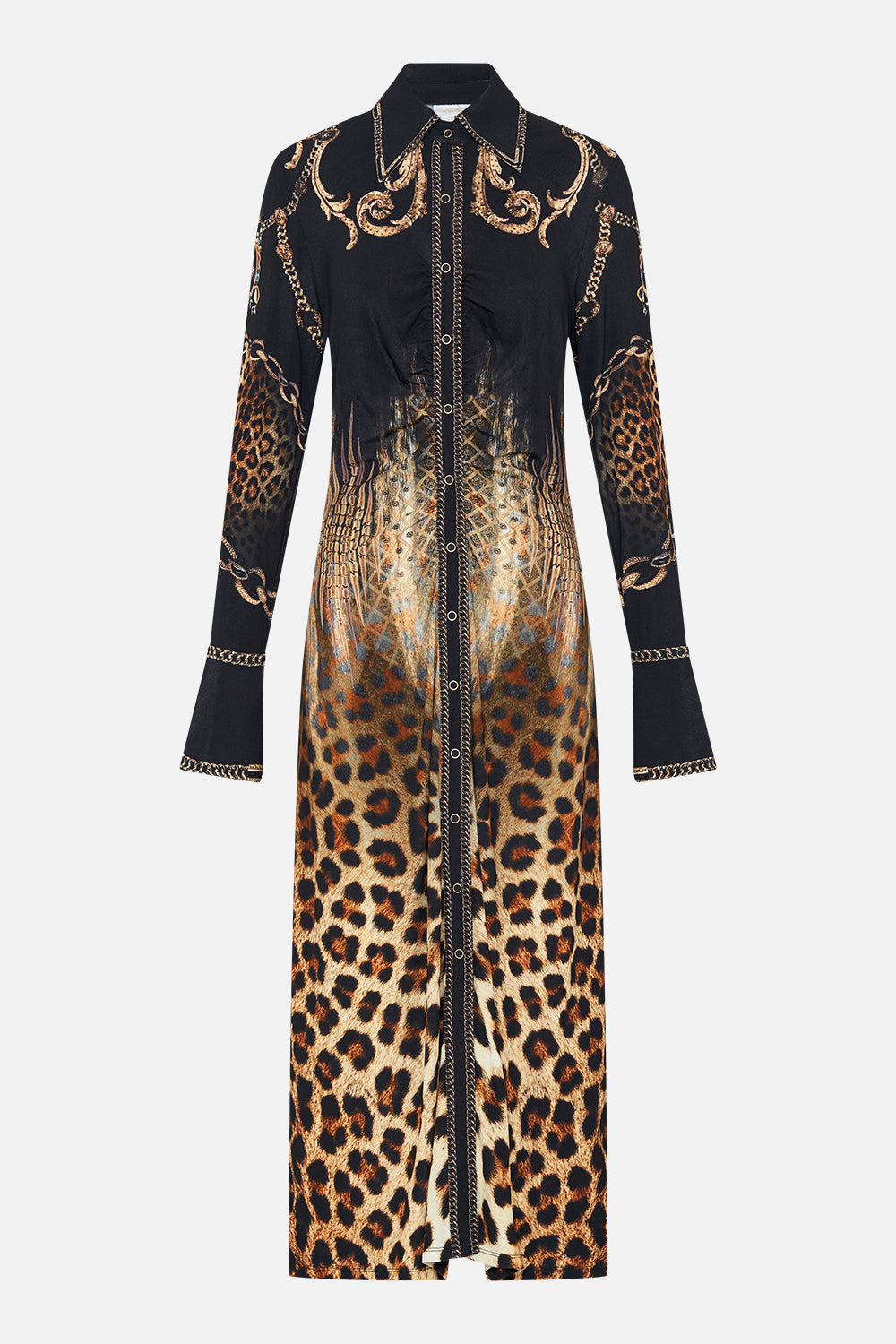 JERSEY MIDI SHIRT DRESS JUNGLE DREAMING