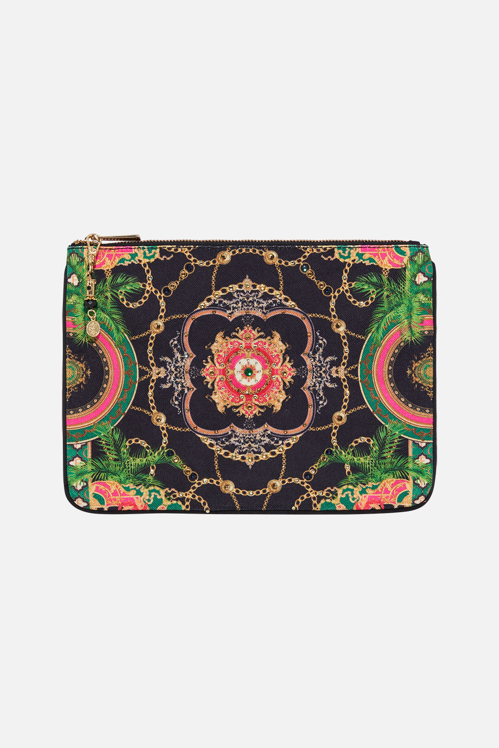 Product view of CAMILLA clutch bag in Jealousy And Jewels print