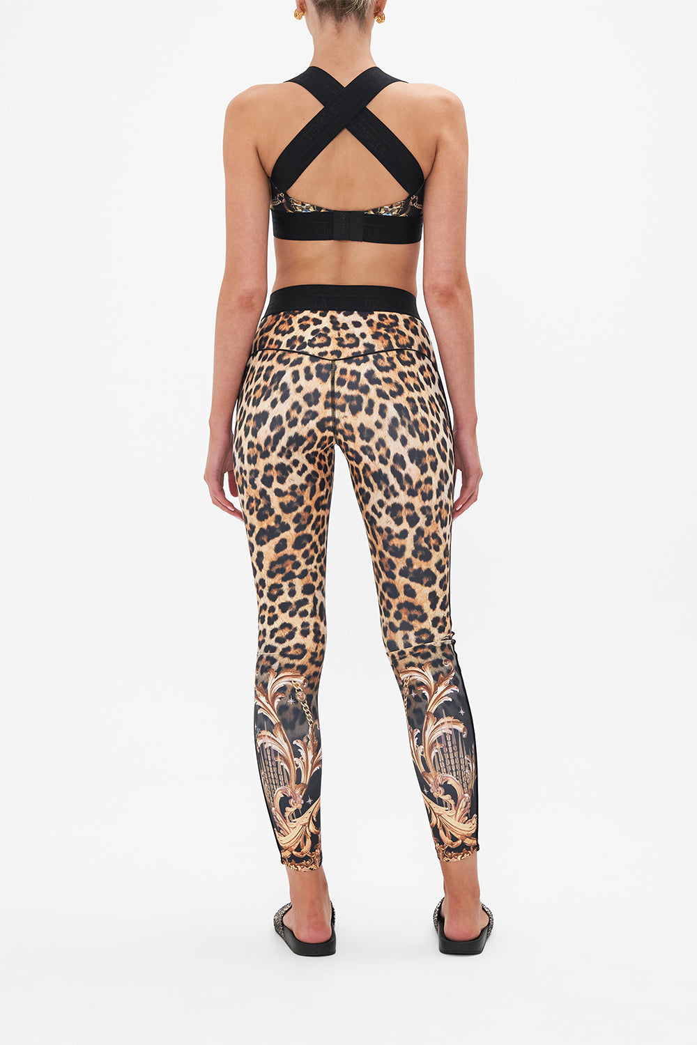 JACQUARD ELASTIC STRAP BRA WITH CF CUT OUT RUNNING IN THE WILD