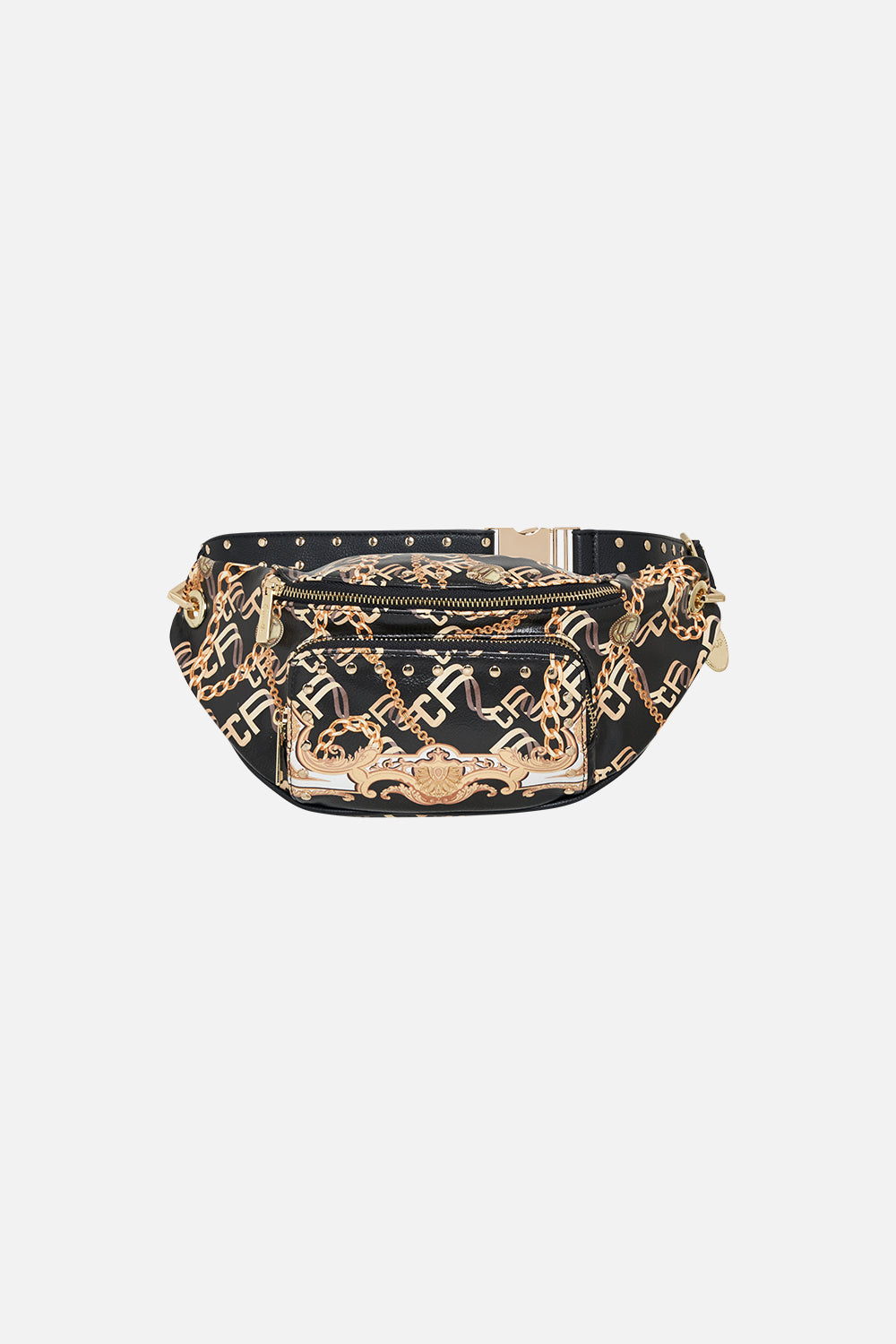 Product view of CAMILLA bag in Tether Me Not print 