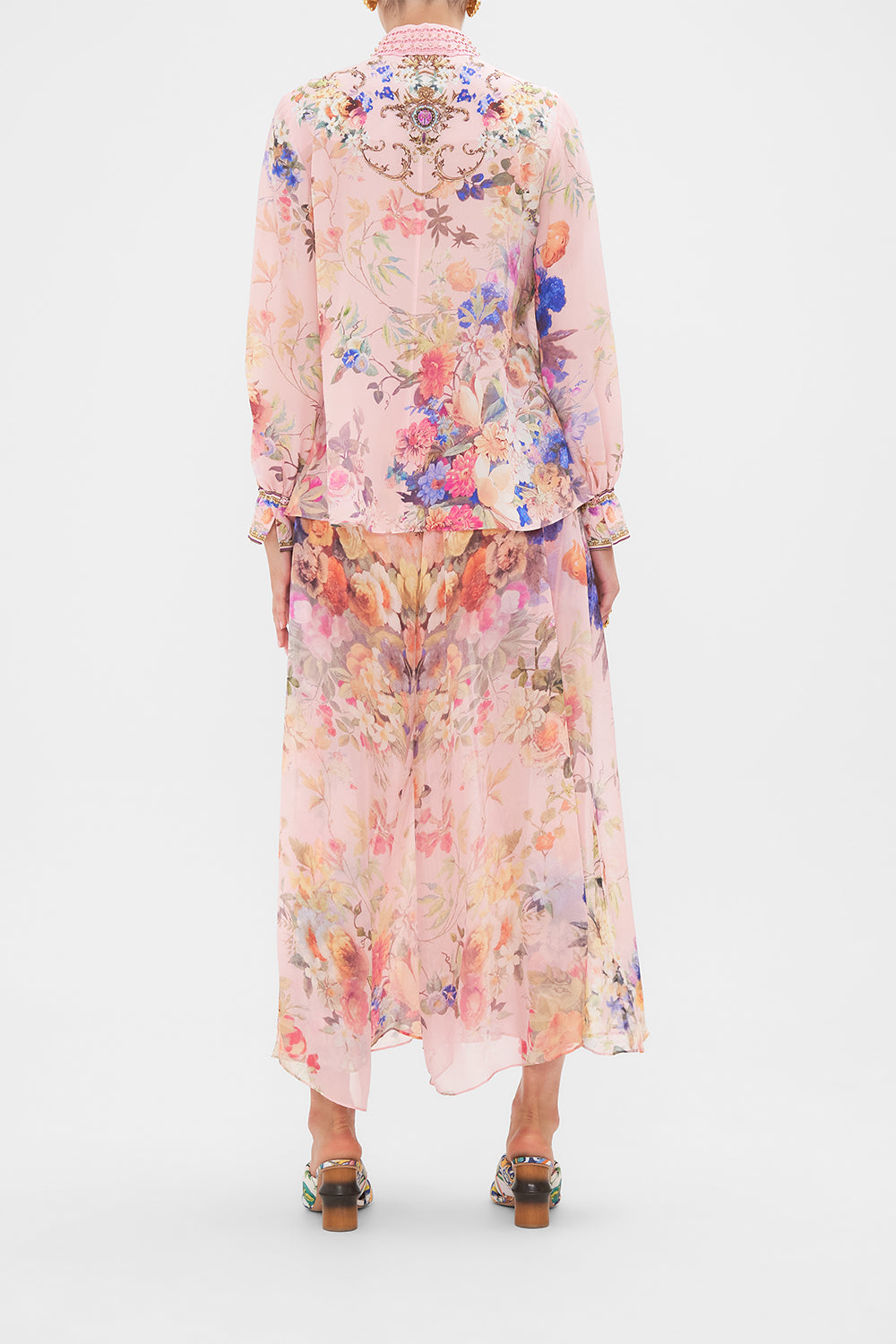 CURVED COLLAR BLOUSE LETTERS FROM THE PINK ROOM