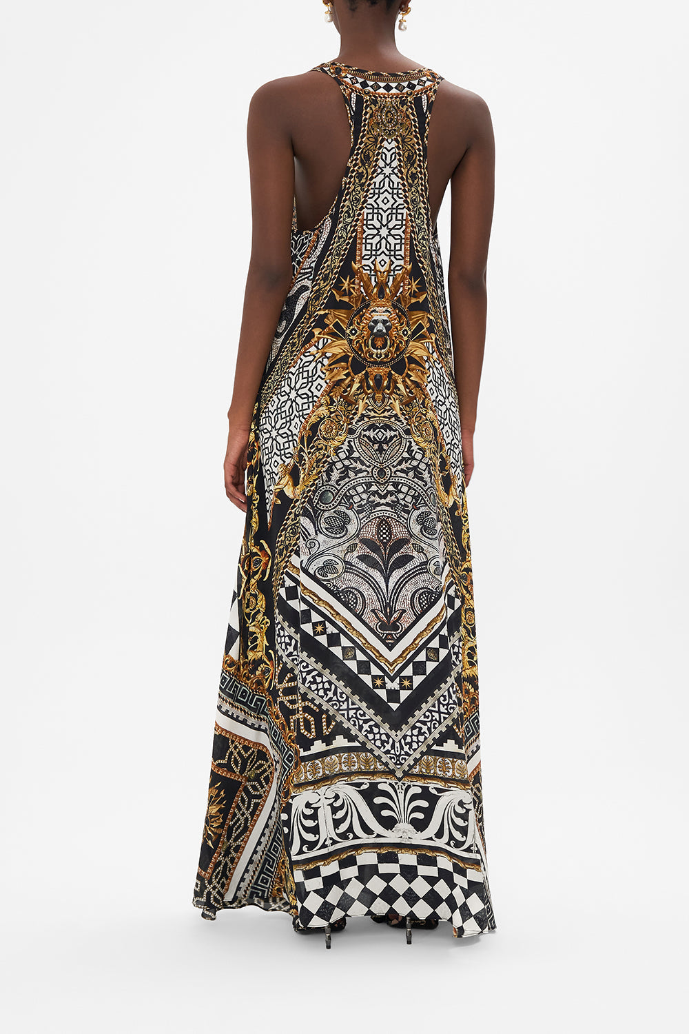 V NECK RACERBACK DRESS LOOK UP TESORO