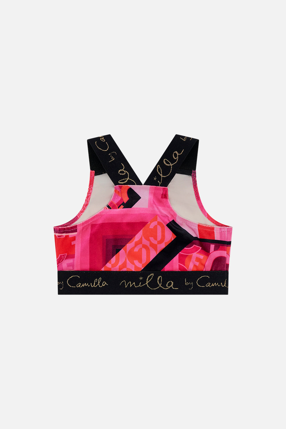 The CAMILLA KIDS SPORTS CROP TOP 4-10 CIAO PALAZZO in our  print.