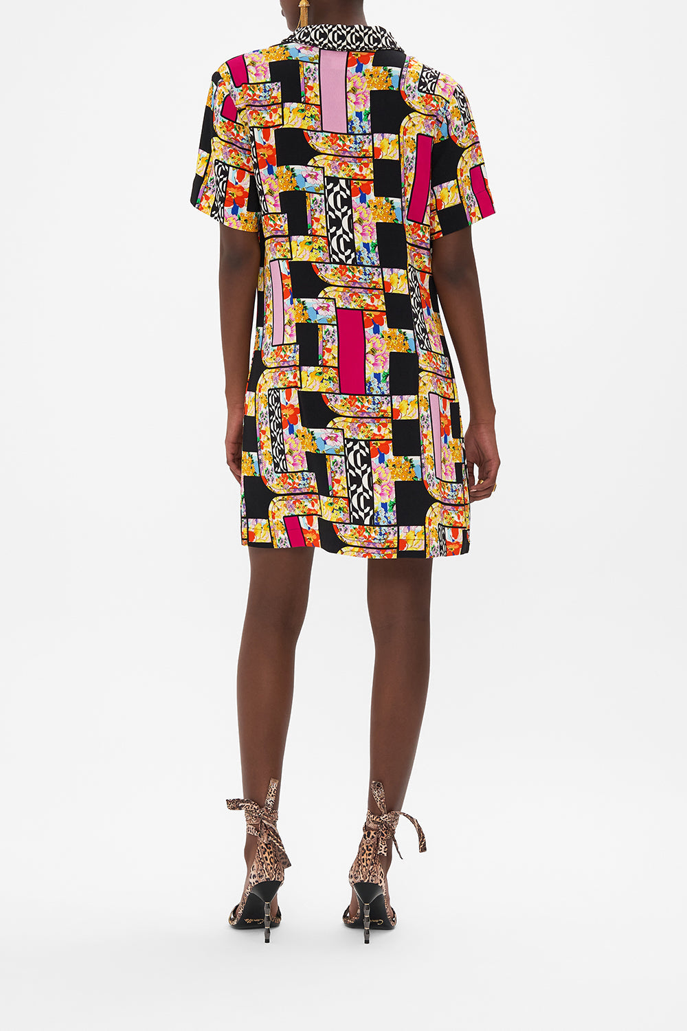 BUTTON FRONT MINI DRESS SIGNORA MILANO