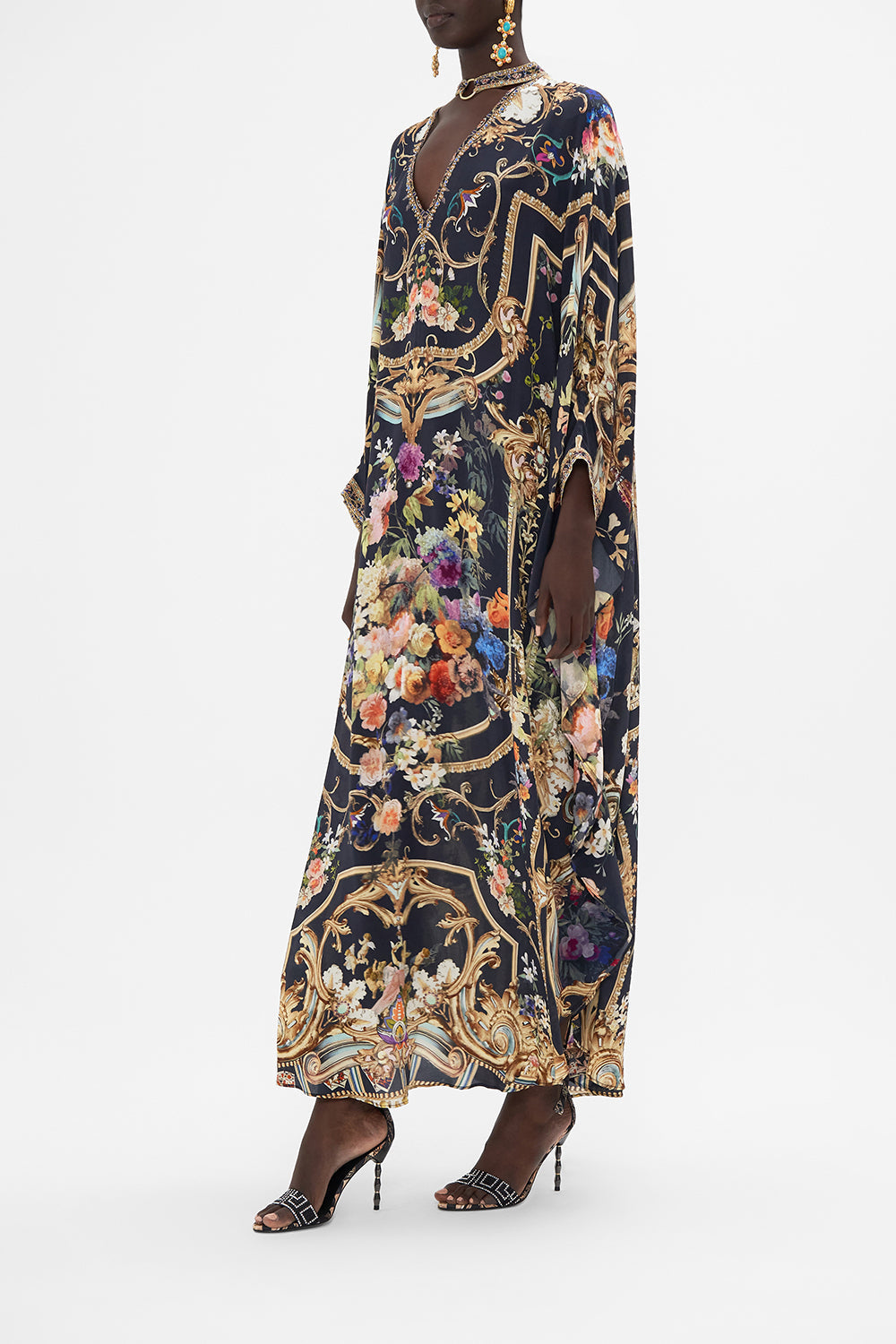 KAFTAN WITH HIGH COLLAR STAND PLAY YOUR CARDS RIGHT