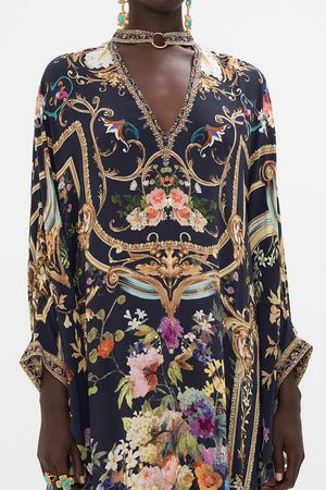 KAFTAN WITH HIGH COLLAR STAND PLAY YOUR CARDS RIGHT