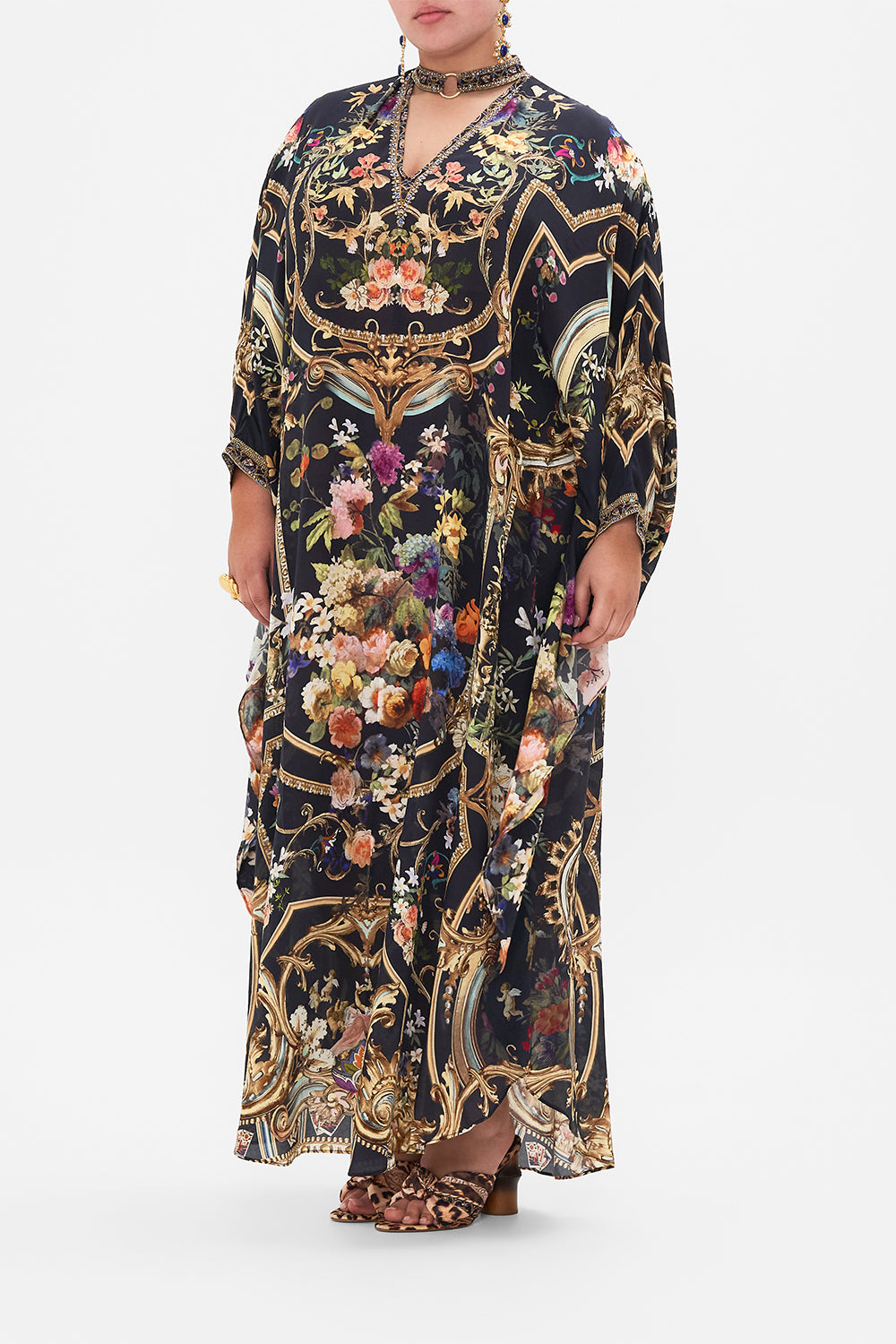 KAFTAN WITH HIGH COLLAR STAND PLAY YOUR CARDS RIGHT