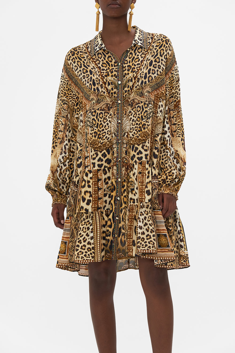 TIERED SHIRT DRESS STANDING OVATION