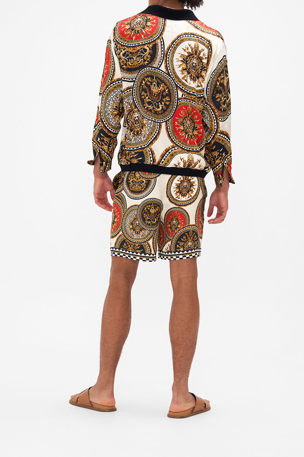 RELAXED BAGGY WALK SHORT DUOMO KALEIDO