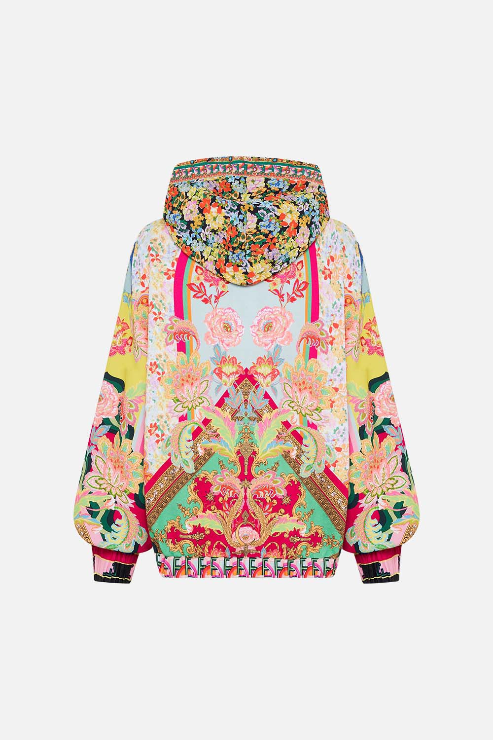 Video of model wearing  CAMILLA sweater in Ciao Bella print