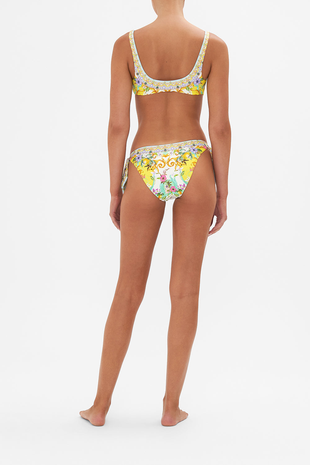 The CAMILLA TIE FRONT BRA CATERINA SPRITZ in our  print.