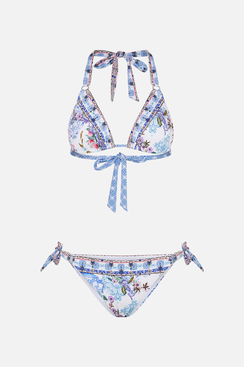 SOFT TIE TRI BIKINI WITH TRIMS PAINT ME POSITANO