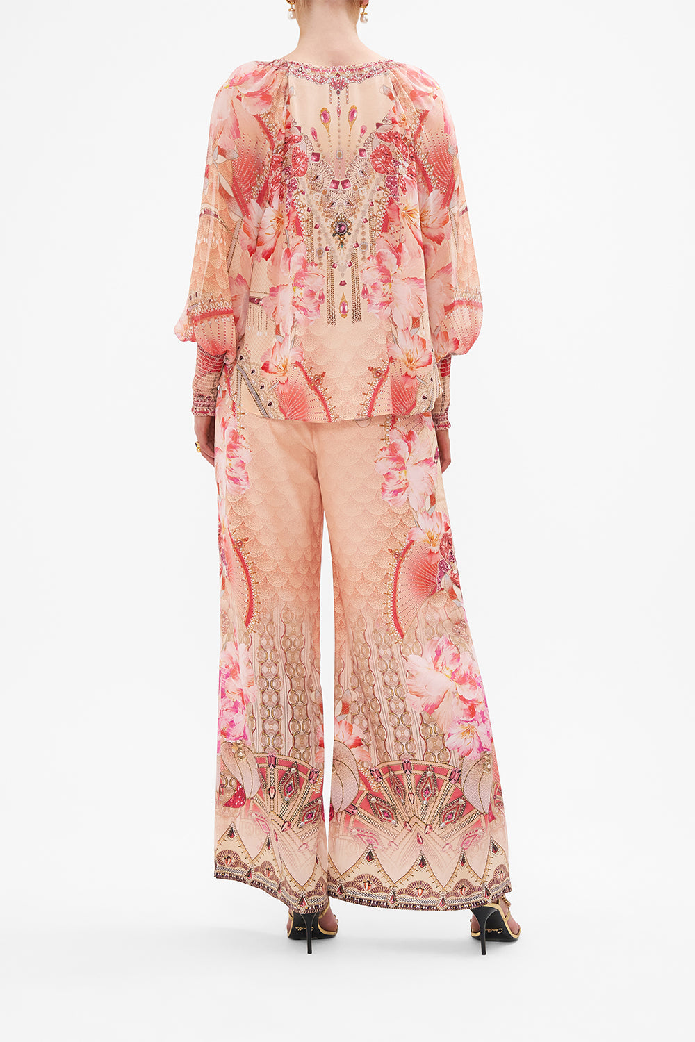 SHIRRED CUFF BLOUSE ADORE ME