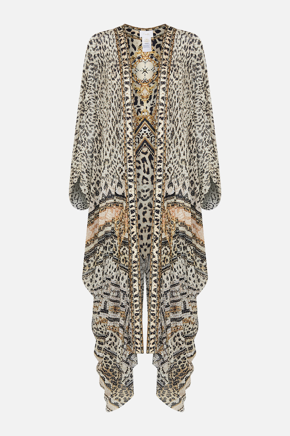 Product view of CAMILLA luxury silk jacket in Mosaic Muse print