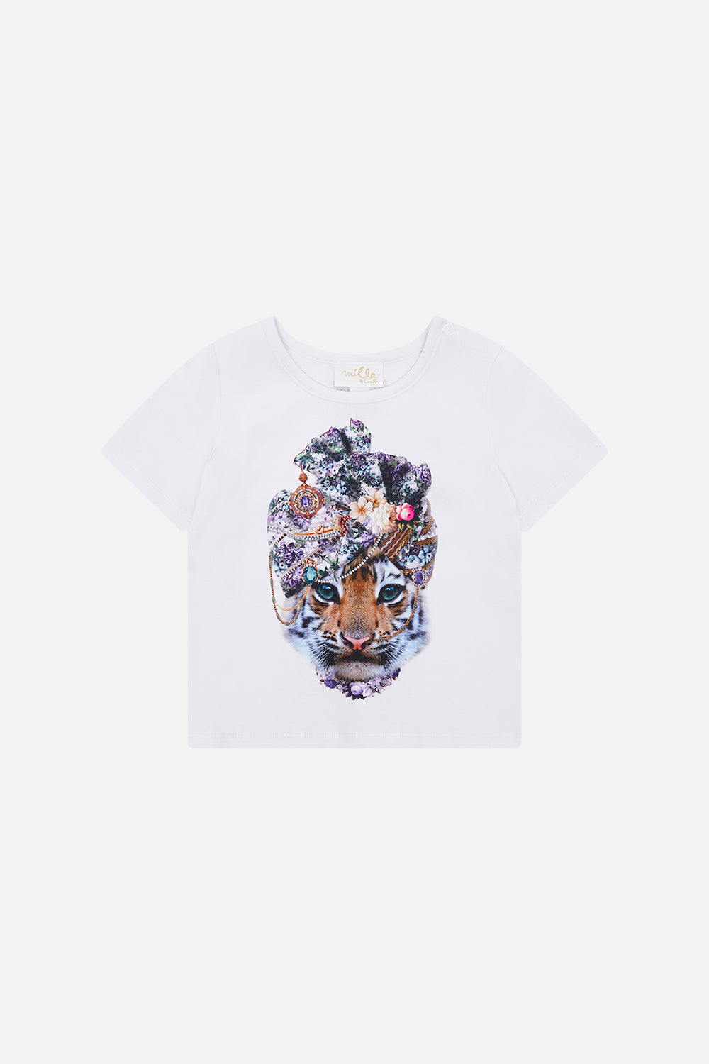 Product view of Milla By CAMILLA babies tee in Palazzo Play Date print