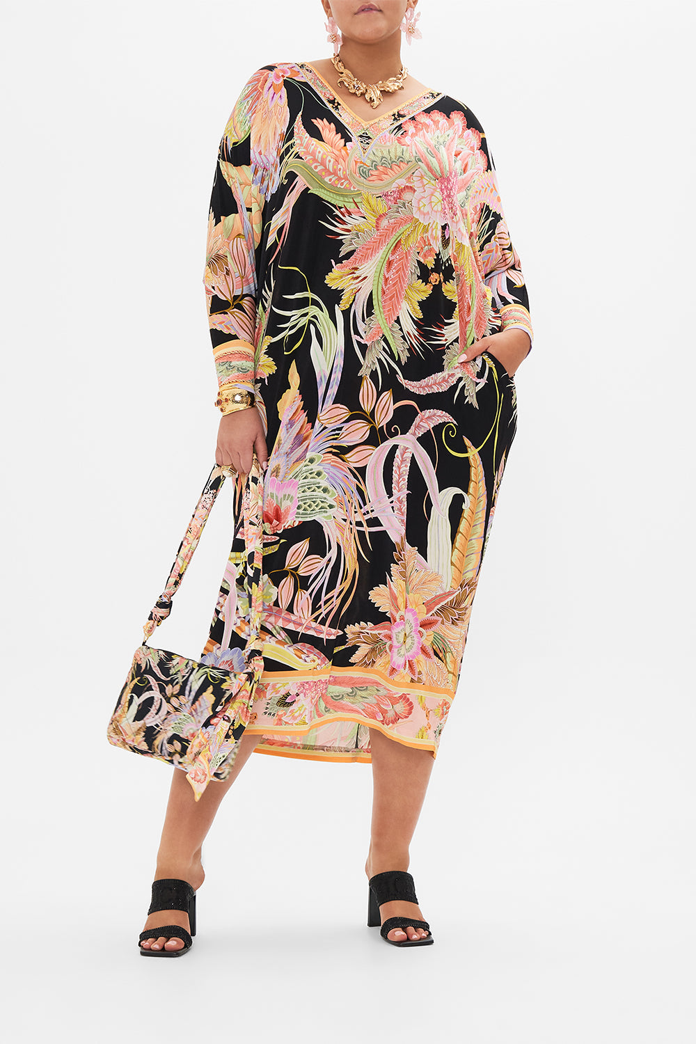 JERSEY KAFTAN WITH CUFFS LADY OF THE MOON