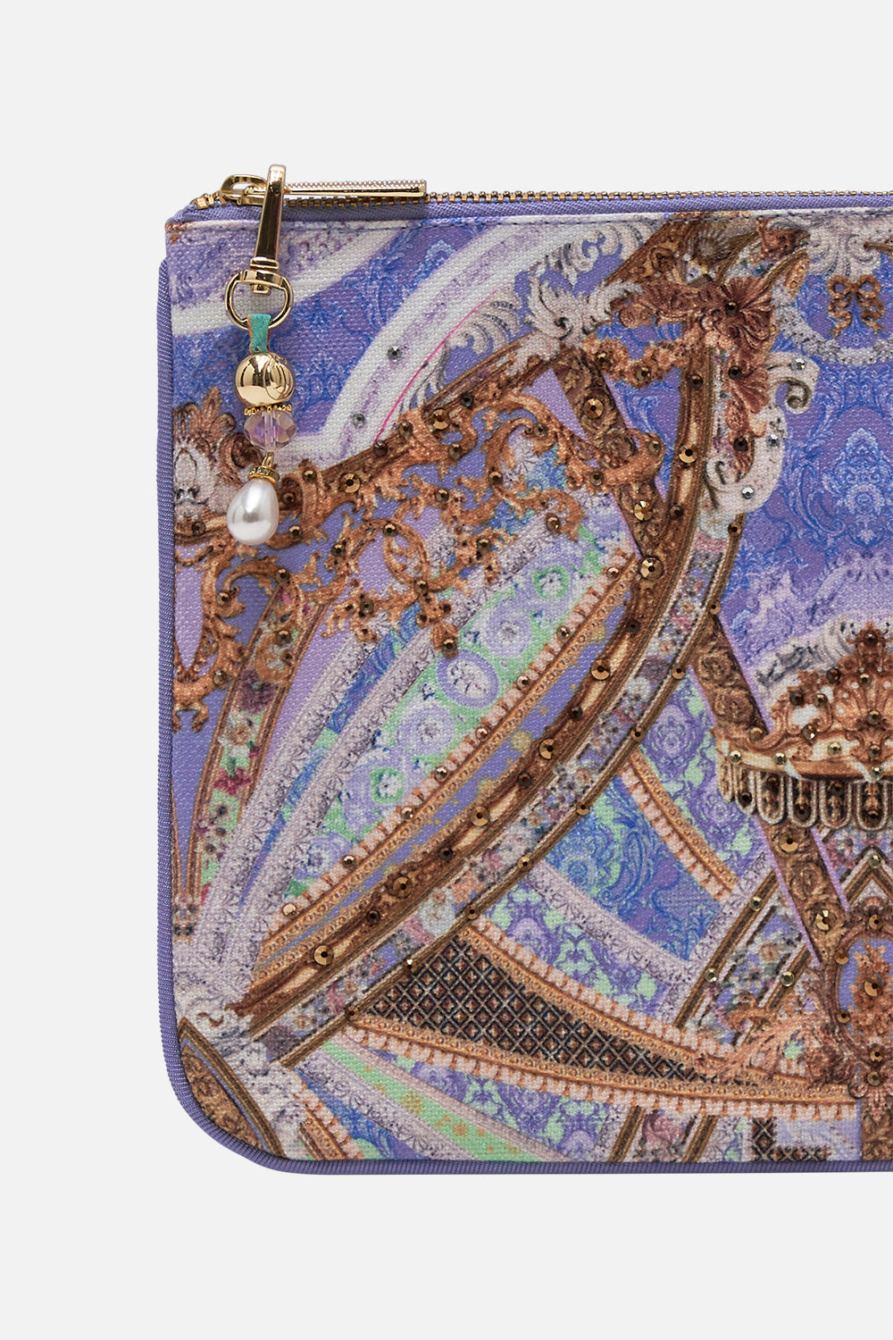 CAMILLA small clutch in Guilded Pleasures print