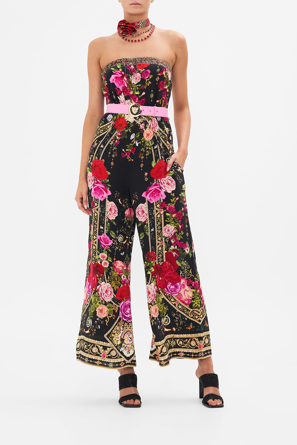 Product view of CAMILLA pink belt