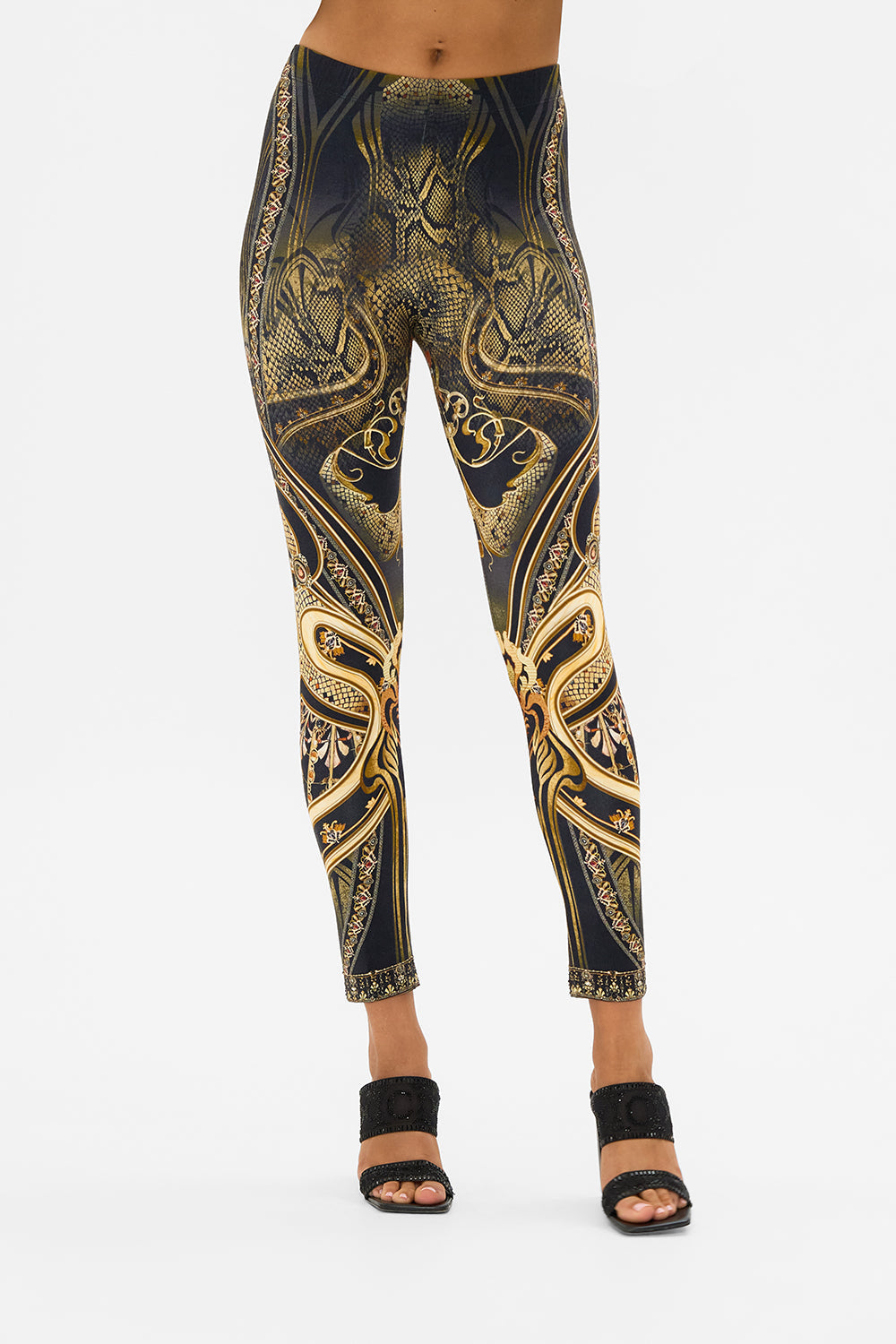 CAMILLA leggings in Nouveau Noir print