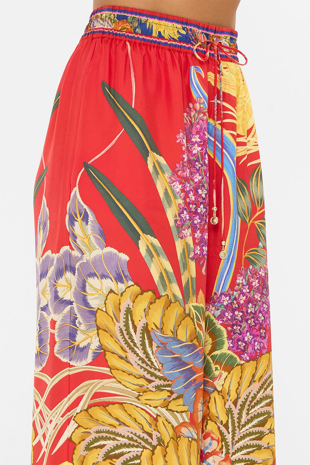 CAMILLA silk pants in Through Vincents Eyes print