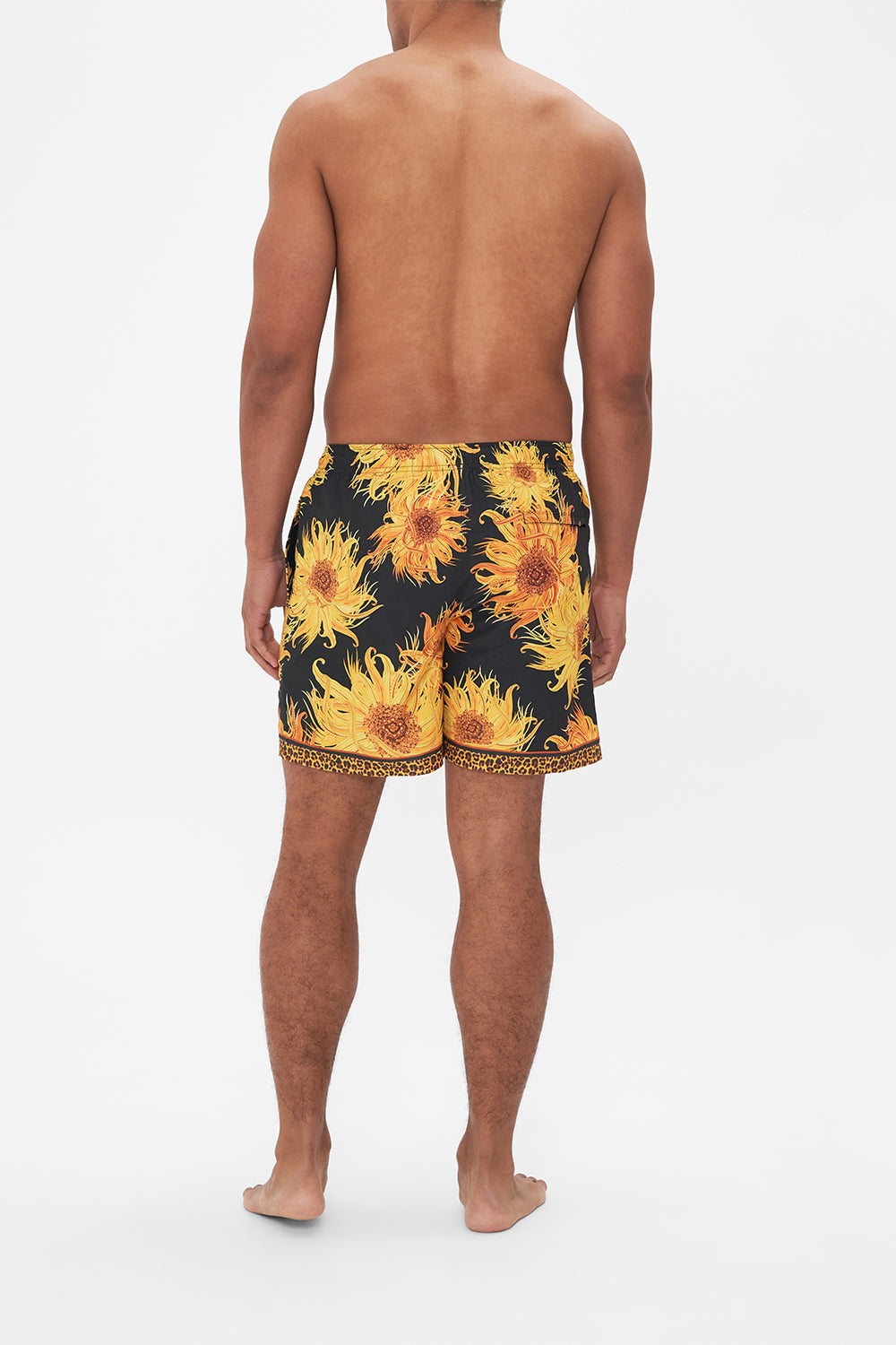 The CAMILLA MID LENGTH BOARDSHORT MAKE ME YOUR MASTERPIECE in our  print.