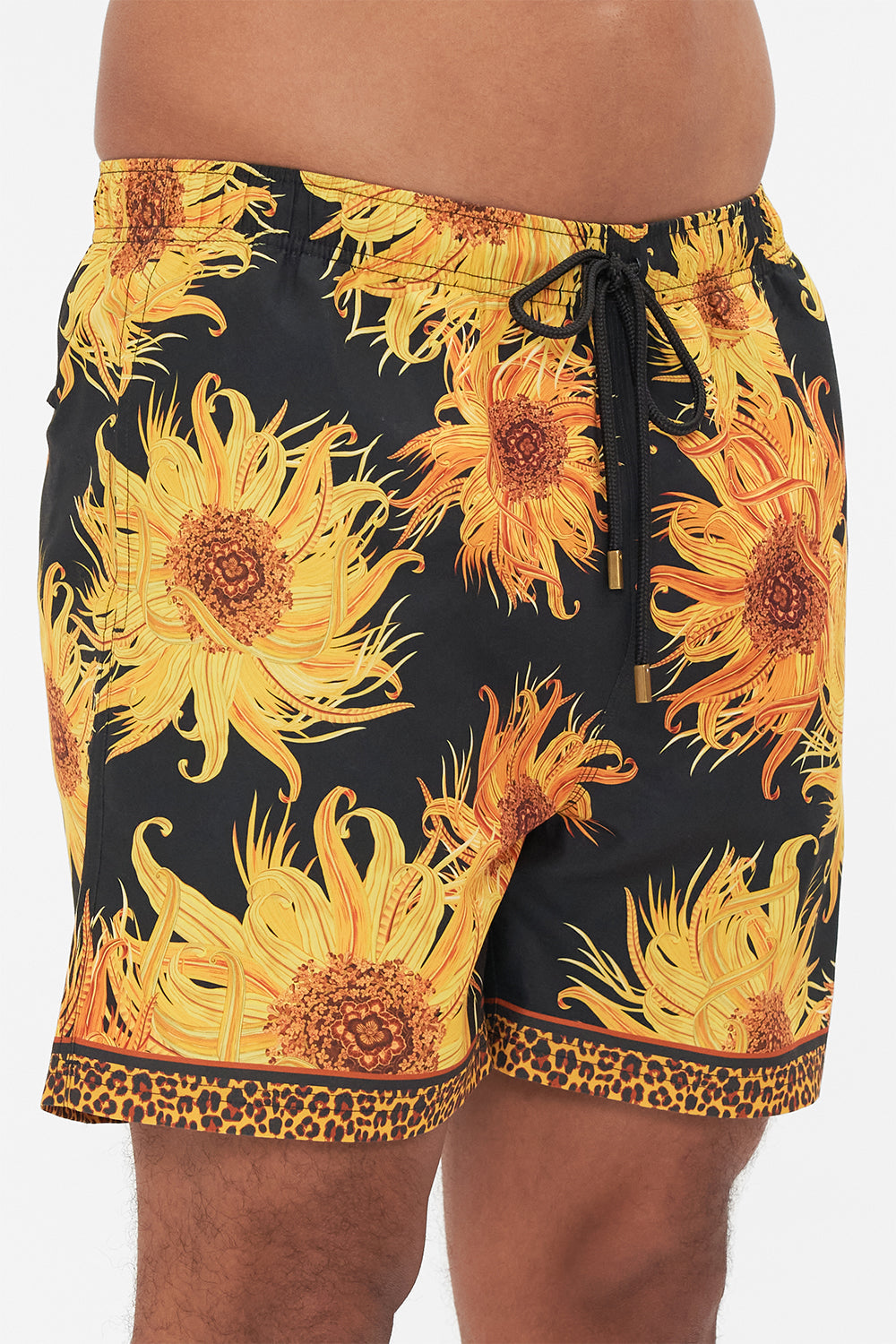 The CAMILLA MID LENGTH BOARDSHORT MAKE ME YOUR MASTERPIECE in our  print.