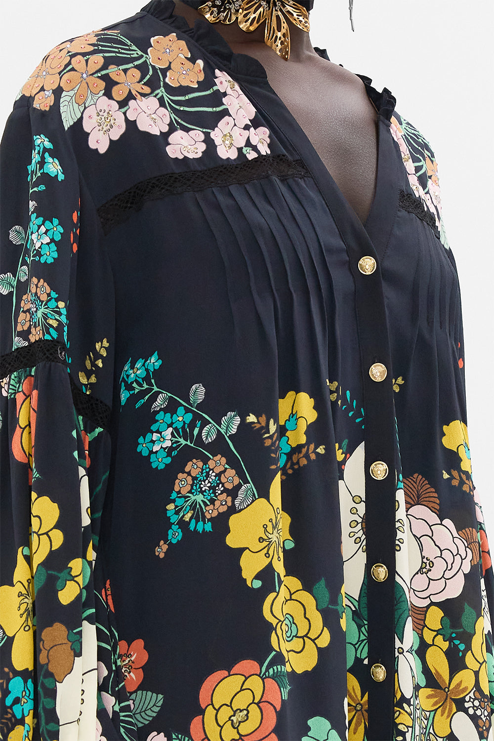 CAMILLA mini dress in We Wore Folklore print