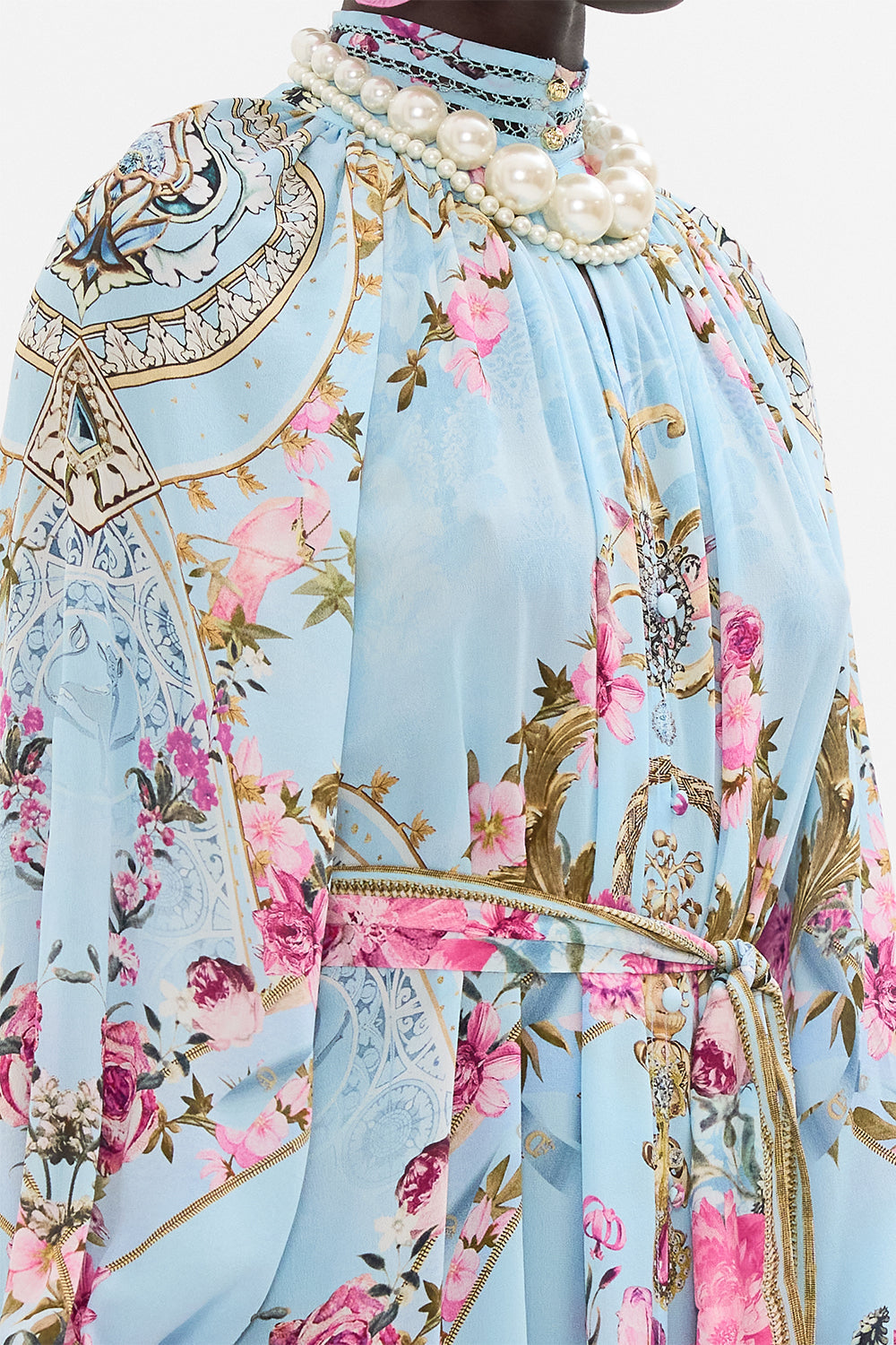 CAMILLA midi shirt dress in Down The Garden Path print