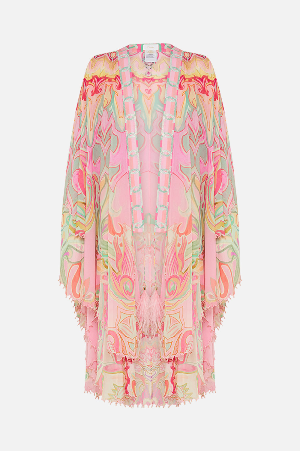 CAMILLA silk layer in Tea With Tuchinski print