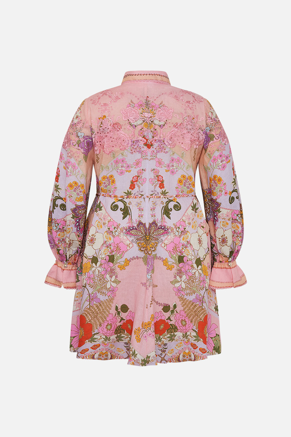 CAMILLA floral shift shirt dress in Clever Clogs print