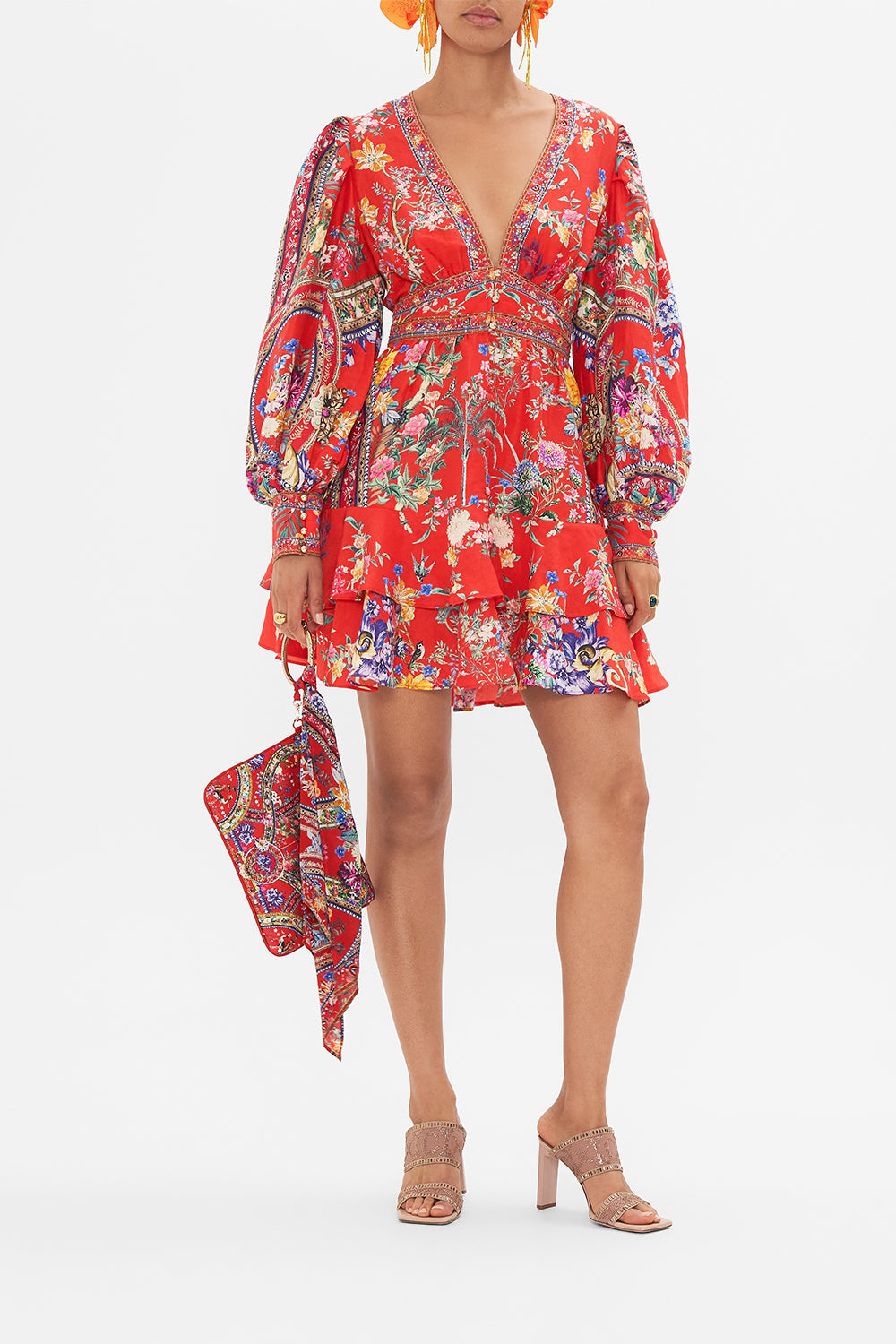 CAMILLA silk floral print dress om The Summer Palace print