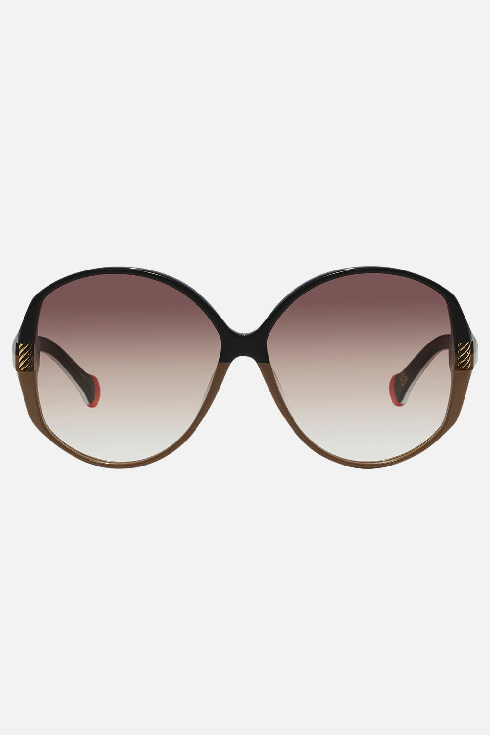 AFTERNOONS IN AMALFI SUNGLASSES BLACK/PUTTY