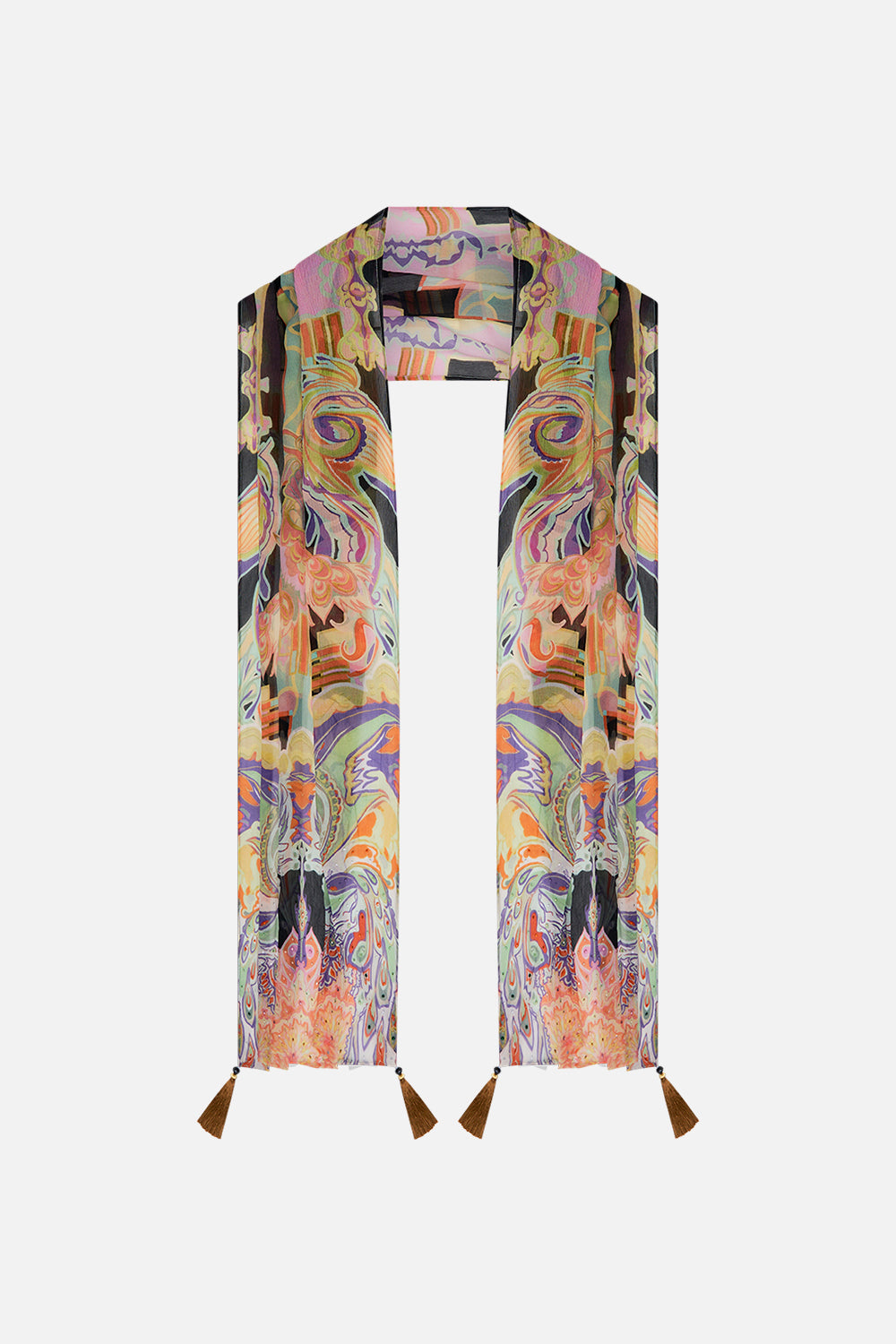 CAMILLA silk scarf in Club Cinemania print