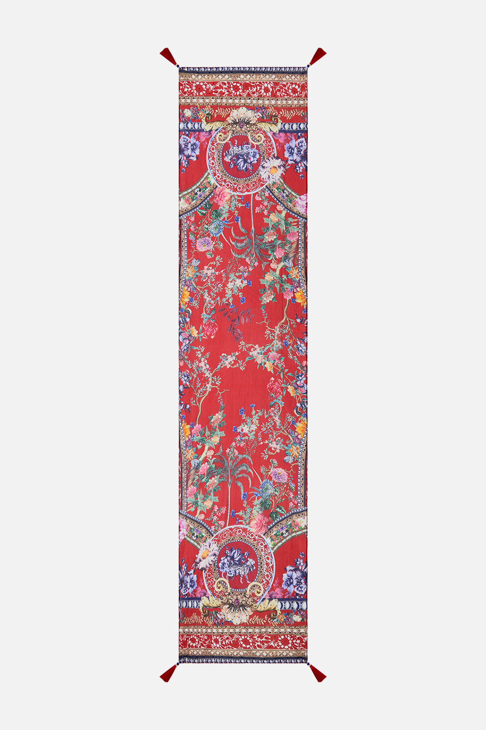 CAMILLA silk scarf in The Summer Palace print