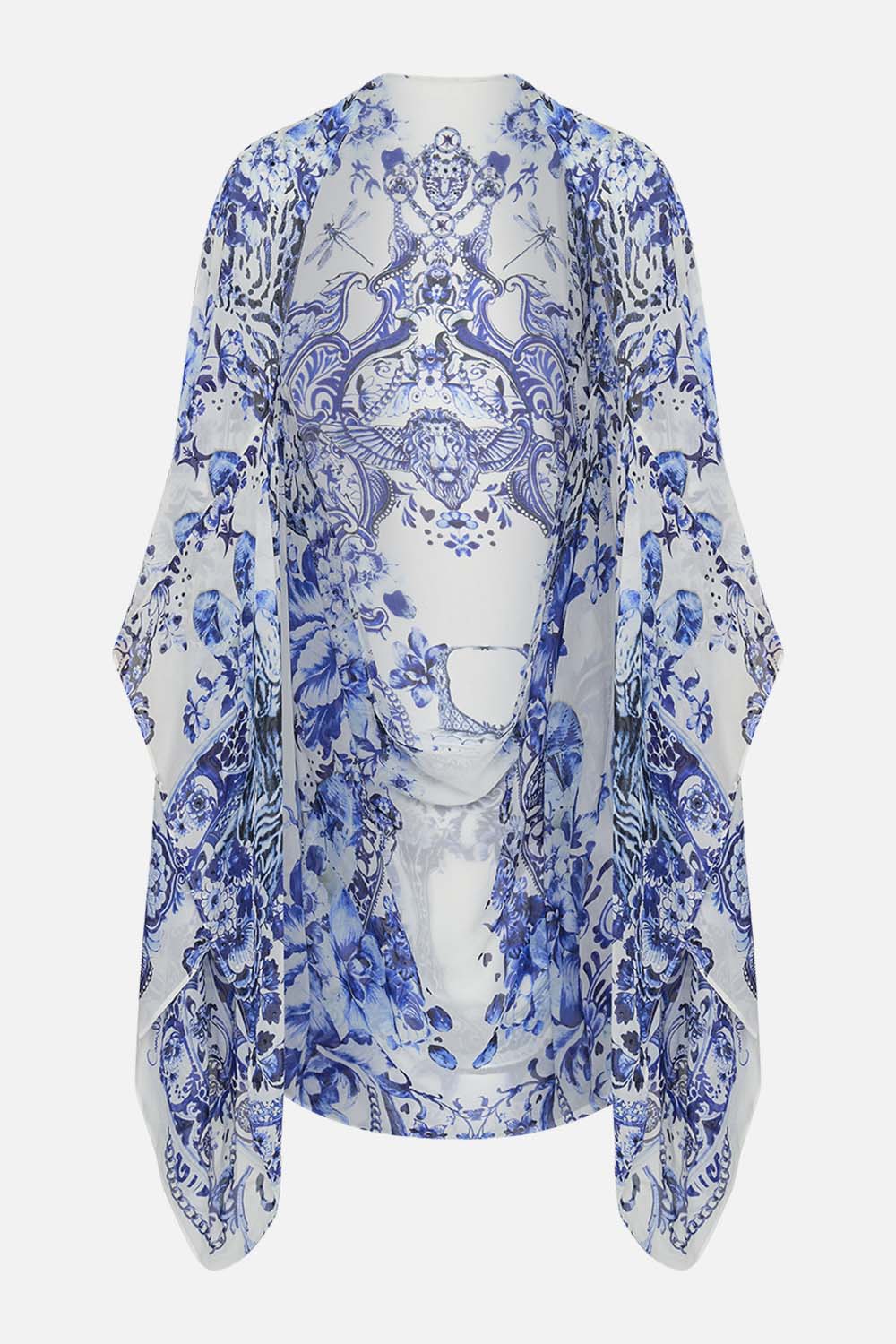 CAMILLA silk shrug in Glaze And Graze print