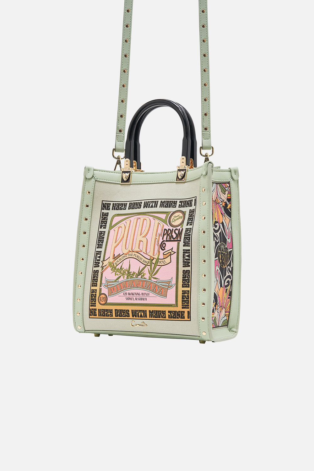 CAMILLA tote bag in Lets Chase Rainbows print