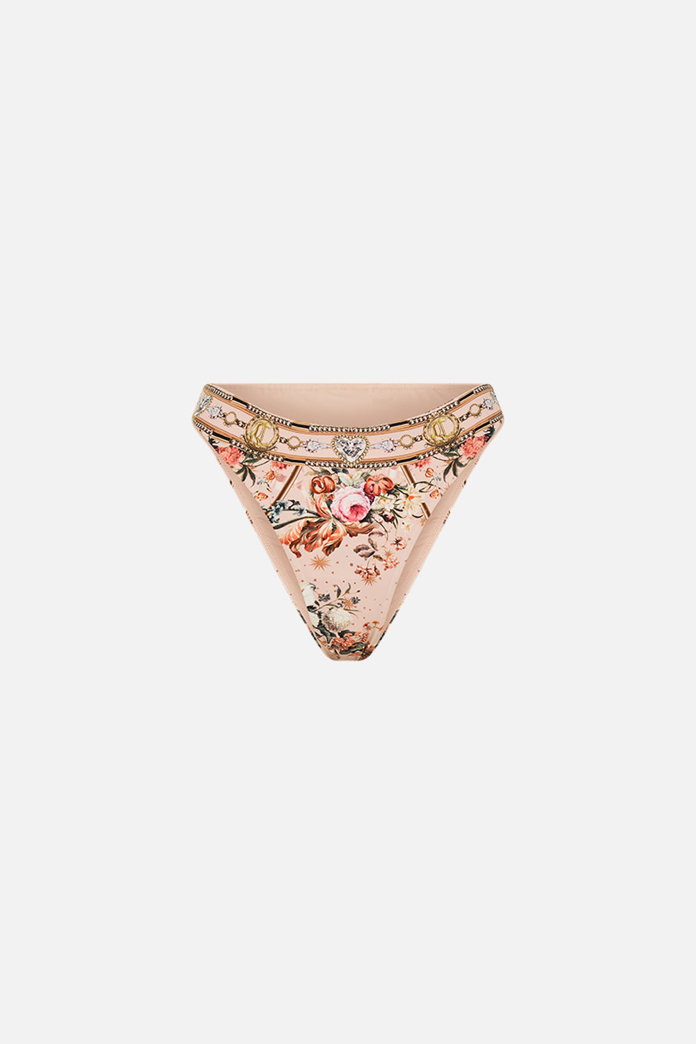 CAMILLA resortwear bikini bottoms in Rose Garden Revoution print
