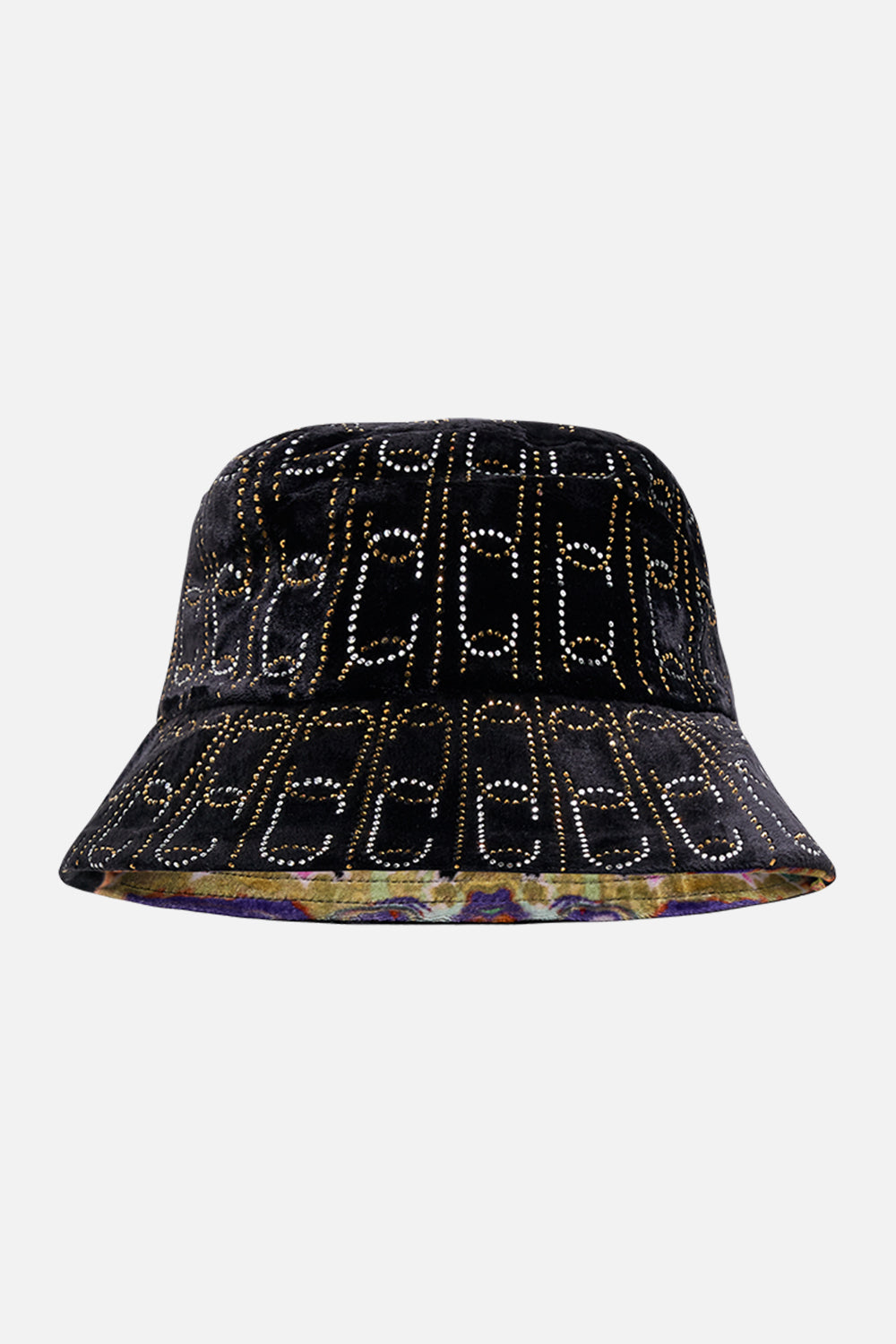 CAMILLA velvet bucket hat 