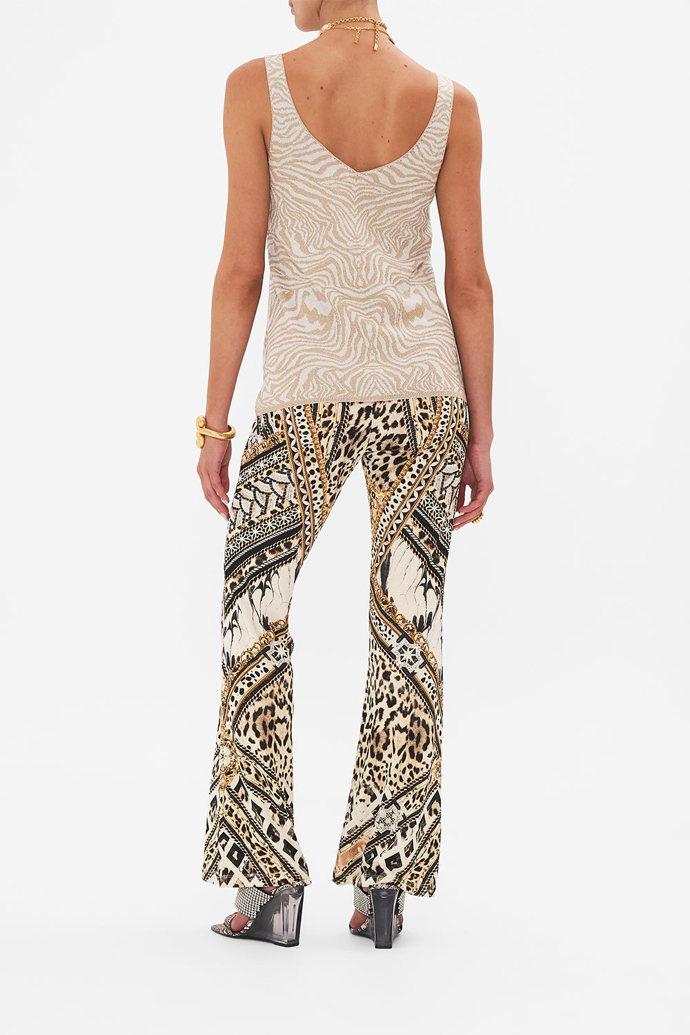 The CAMILLA KNIT CAMI MOSAIC MUSE in our  print.