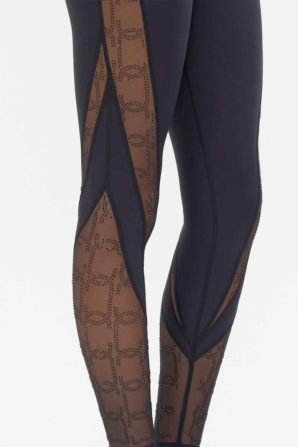 CAMILLA black mesh leggings 