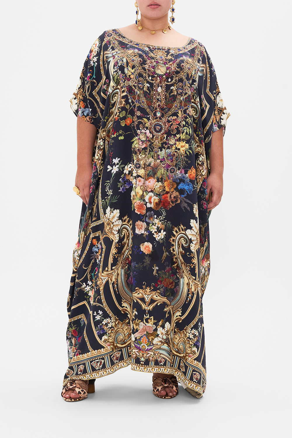 ROUND NECK KAFTAN PLAY YOUR CARDS RIGHT