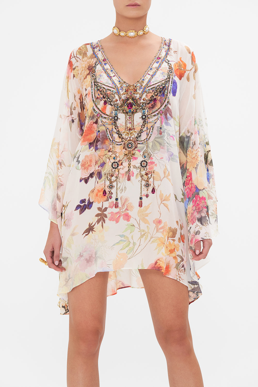 RAGLAN SLEEVE FLARED KAFTAN FRIENDS WITH FRESCOS