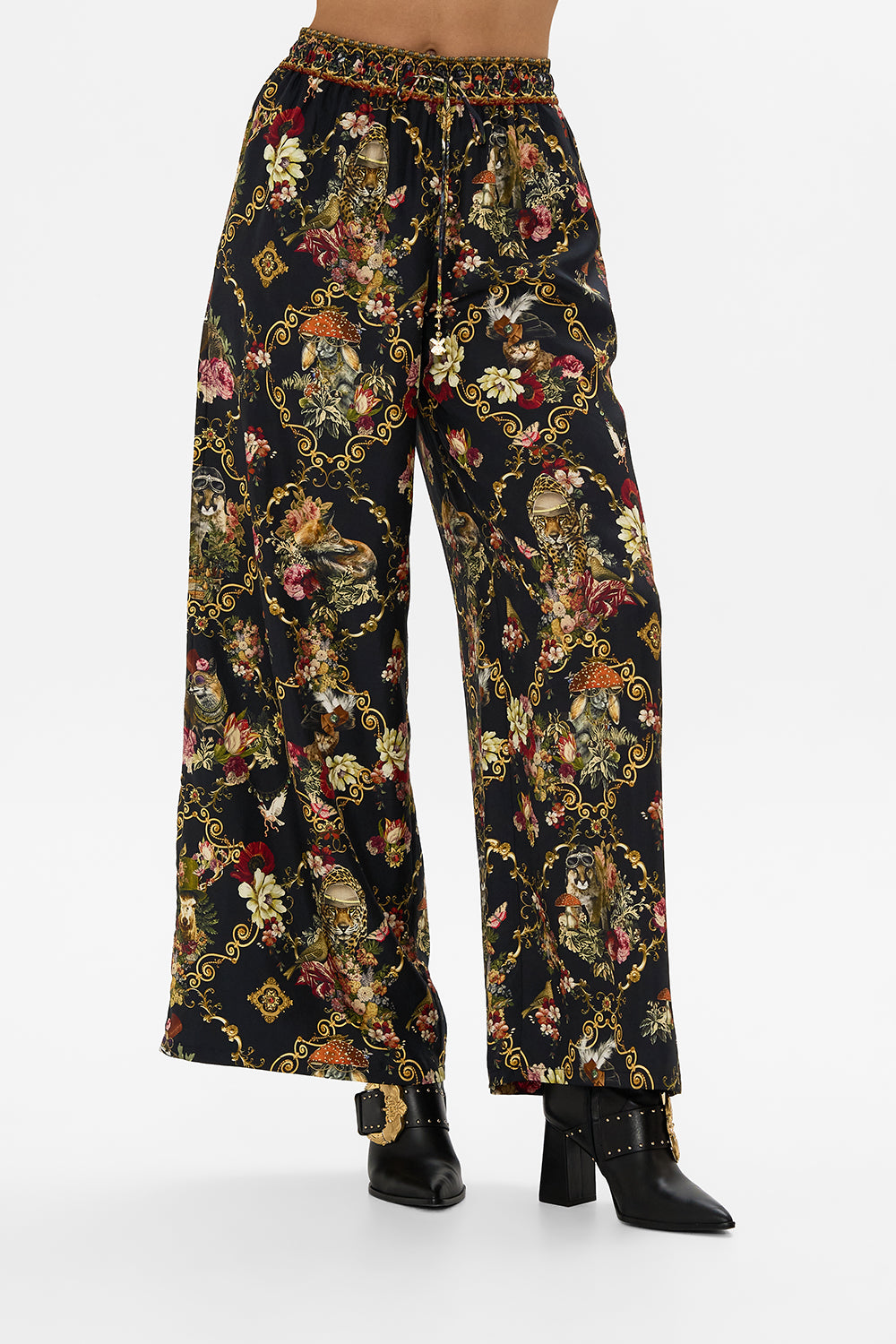 CAMILLA floral Straight Leg Pant in Told in the Tapestry