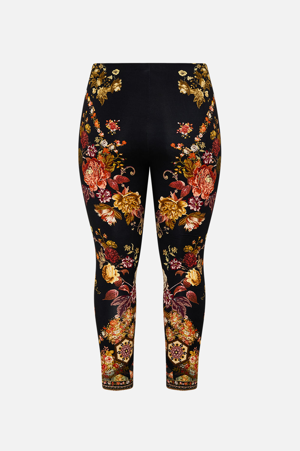 CAMILLA floral leggings in Stitched In Time print.